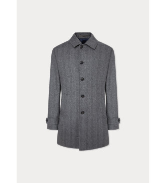 Hackett London Cappotto grigio Cash Hbone