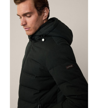 Hackett London Abrigo Hbrido Puffer verde oscuro