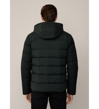 Hackett London Cappotto ibrido imbottito verde scuro