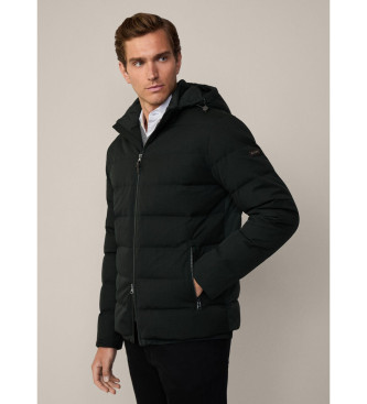 Hackett London Manteau bouffant hybride vert fonc