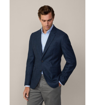 Hackett London Amerikansk Birdseye marinebl blazer