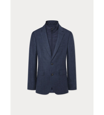 Hackett London Amerikaanse Birdseye marineblazer