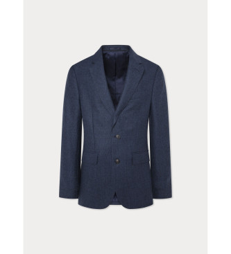 Hackett London Birdseye marinbl kavaj