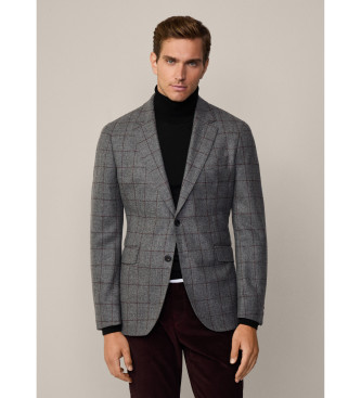 Hackett London Casaco Cash Wpane cinzento