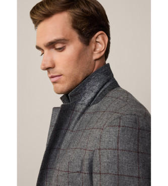 Hackett London Veste Cash Wpane gris