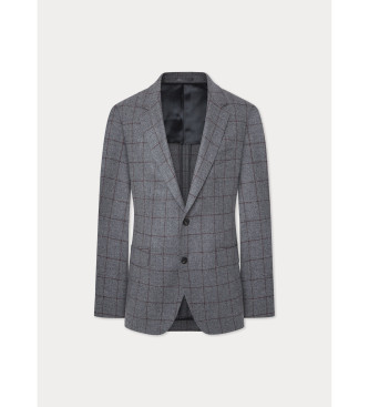 Hackett London Veste Cash Wpane gris