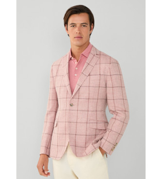 Hackett London Veste en lin rose