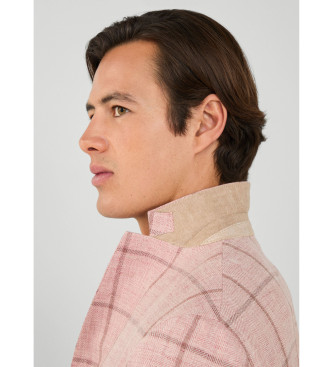 Hackett London Pink Linen Jacket