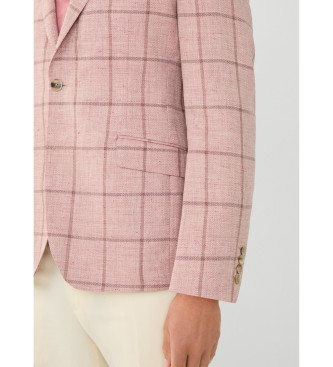 Hackett London Roze linnen jas