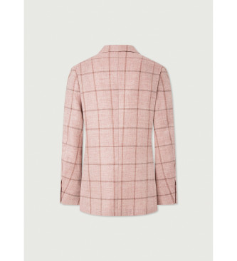 Hackett London Pink Linen Jacket