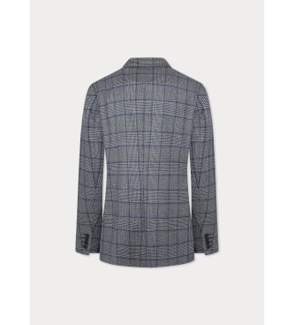 Hackett London Gris Bleu Pow blazer gris