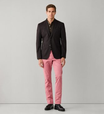 Hackett London Americana Performance Flannel marrón