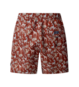 Hackett London Fauna swimsuit red