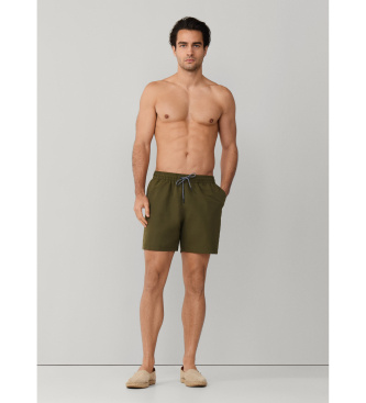 Hackett London Icon Solid green swimming costume