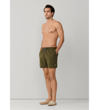 Hackett London Icon Solid green swimming costume