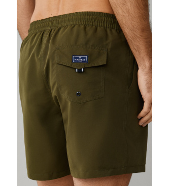 Hackett London Icon Solid green swimming costume