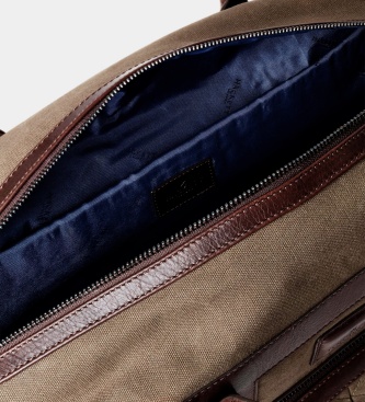 Hackett London Sac de voyage Barton Waxed 48h vert olive