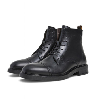 Hackett London Botines de Piel Egmont Range negro