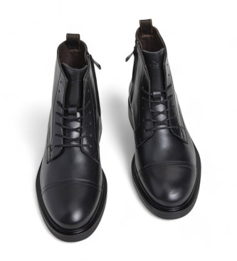 Hackett London Egmont Range Lederstiefeletten schwarz