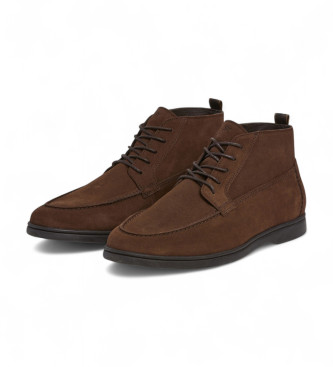 Hackett London Martin Explorer Leather Ankle Boots brown