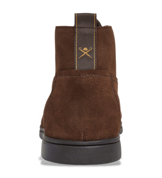 Hackett London Martin Explorer Leather Ankle Boots brown