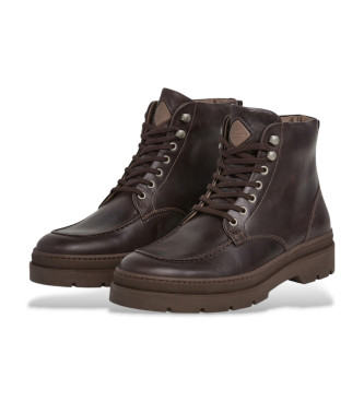 Hackett London Patrick City - Bottines en cuir marron