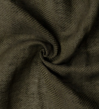 Hackett London Sciarpa in lino e cotone verde militare