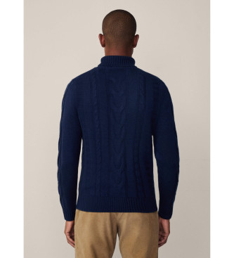 Hackett London Jersey Cable Roll marino