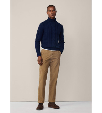 Hackett London Jersey Cable Roll marino