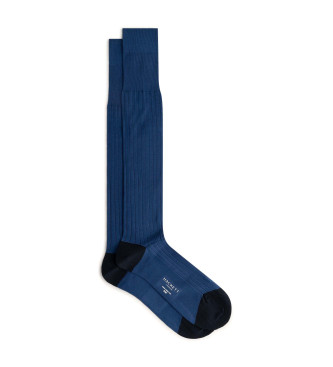 Hackett London Long Socks blue