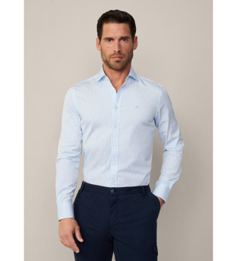 Hackett London Hemd Bengalische Streifen blau