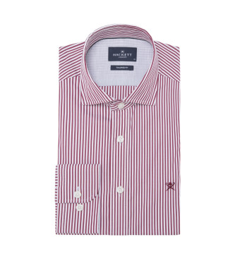 Hackett London Hemd Bengalische Streifen rot