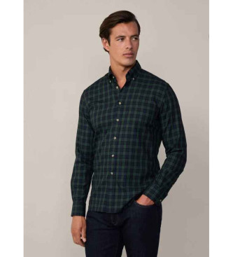 Hackett London Chemise en flanelle Blackwatch navy