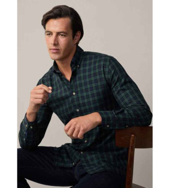 Hackett London Flanelna srajca Blackwatch navy