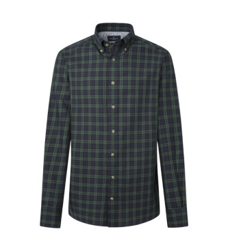 Hackett London Blackwatch Flanellskjorta marinbl