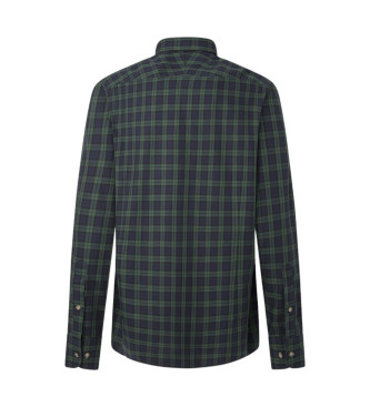 Hackett London Blackwatch Flanellhemd navy