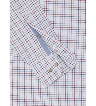 Hackett London Brushed Tattersal shirt white