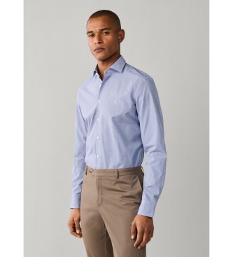 Hackett London Camicia City Gingham blu