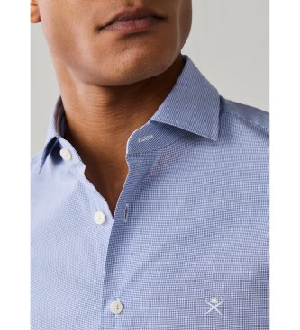 Hackett London Camicia City Gingham blu