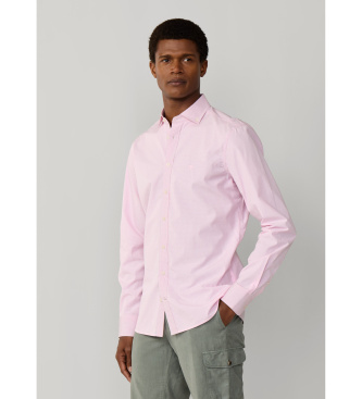 Hackett London Camisa City Gingham cor-de-rosa