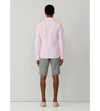 Hackett London Camisa City Gingham cor-de-rosa