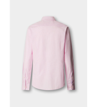 Hackett London Camisa City Gingham cor-de-rosa