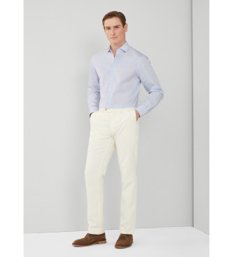 Hackett London Luxe Graph blau kariertes Hemd