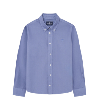 Hackett London Camicia Oxford tinta blu