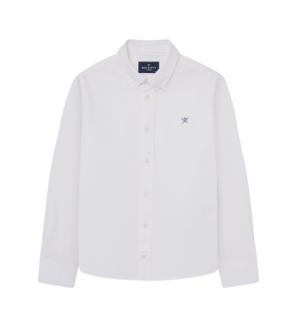 Hackett London Farvet Oxford-skjorte hvid