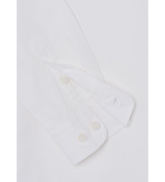 Hackett London Camisa Oxford tingida de branco