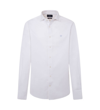 Hackett London Camicia bianca dalla texture essenziale