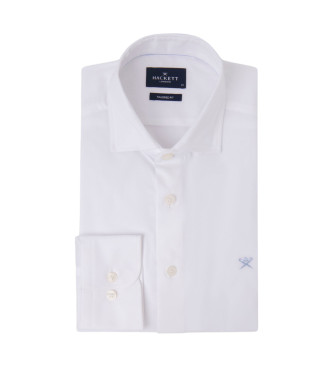 Hackett London Essentieel Textuur Shirt wit