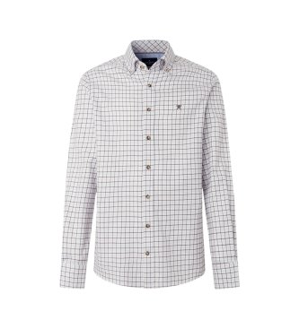 Hackett London Brown Flannel Check Shirt