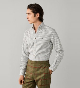 Hackett London Chemise Flannel Check verte